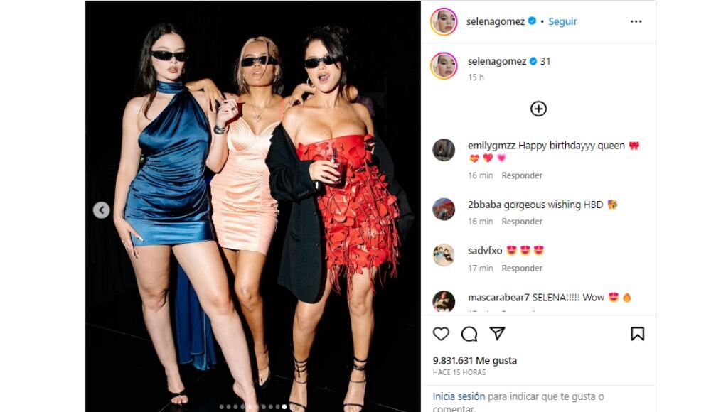 Cumpleaños de Selena Gómez.