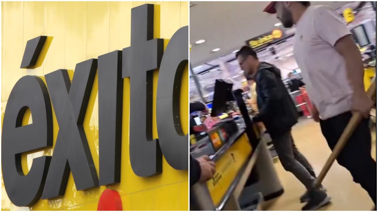 Hombre furioso protagoniza altercado con un bate en un almacén Éxito