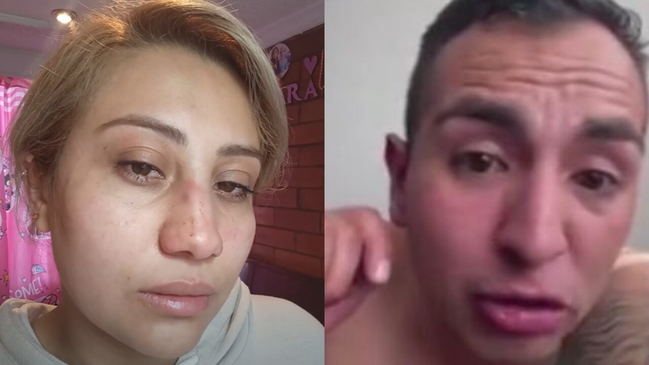 El exuniformado por poco y también agrede a su hija.