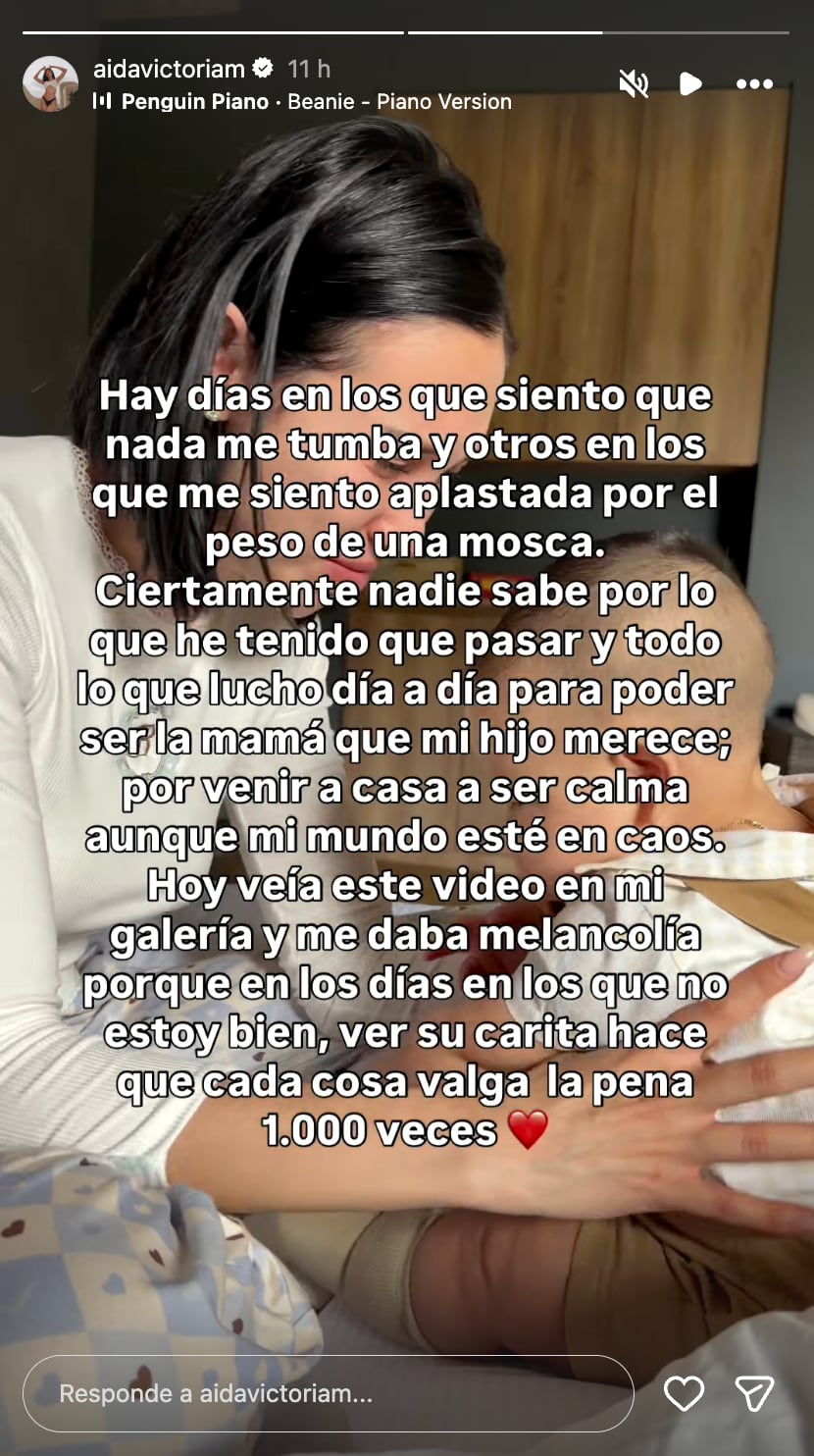 Aída Victoria Merlano habló de lo que vive cómo mamá en medio de polémicas con su expareja.