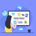 Un vision board puede ayudar a perfilar las metas que se quieren logran en el 2024