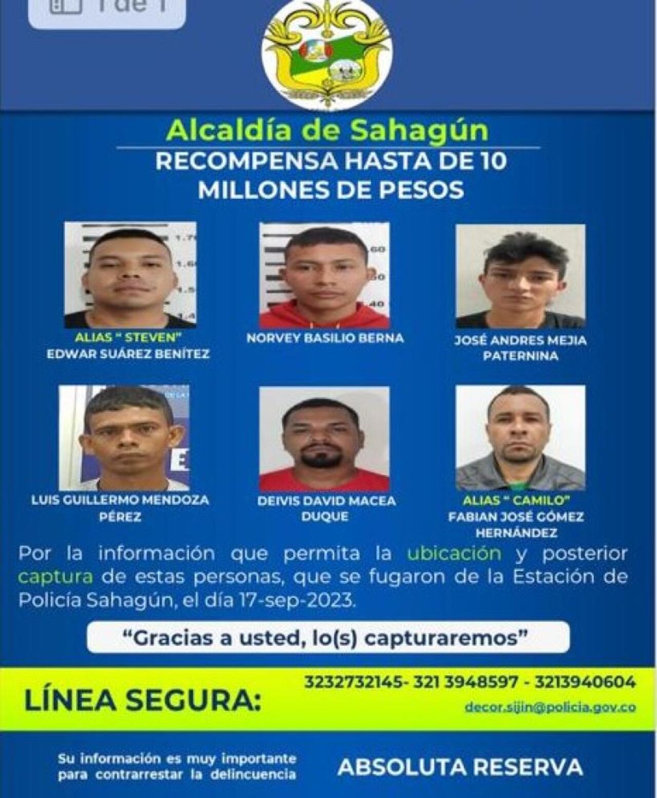 Estos son los presos que se fugaron en Sahagún