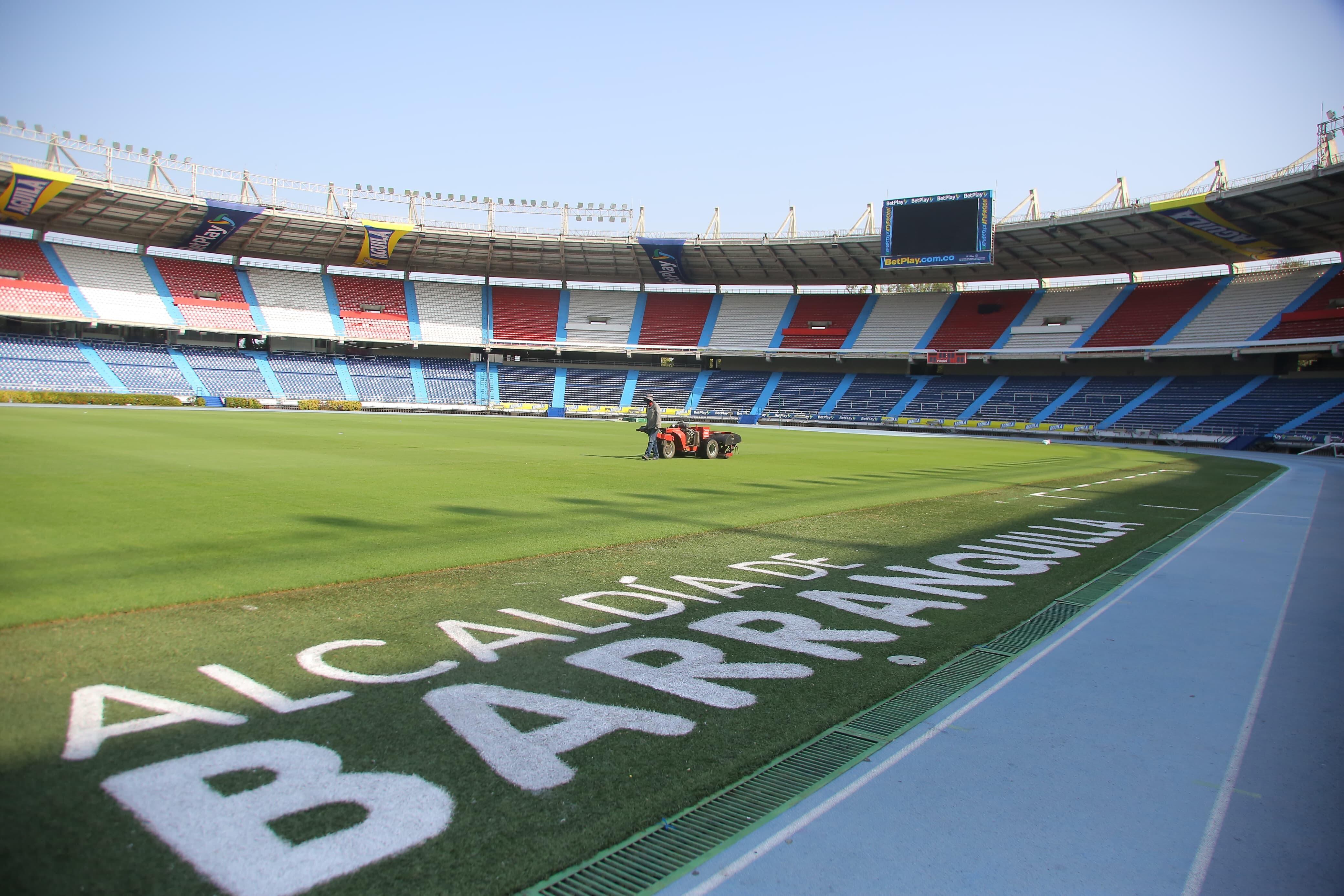 Grama del estadio Metropolitano de Barranquilla.