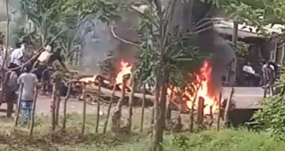 Bloqueos en el municipio de Necoclí, Antioquia, por orden de desalojo a una invasión de tierras.