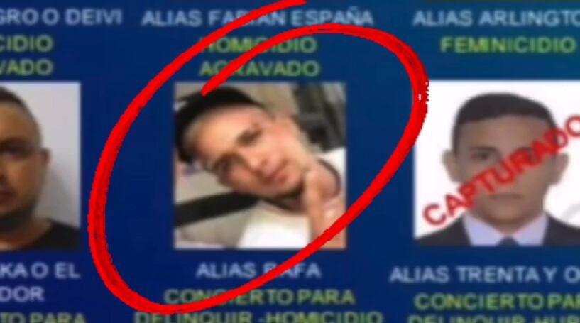 Esta persona también sería el líder de una banda delincuencial.