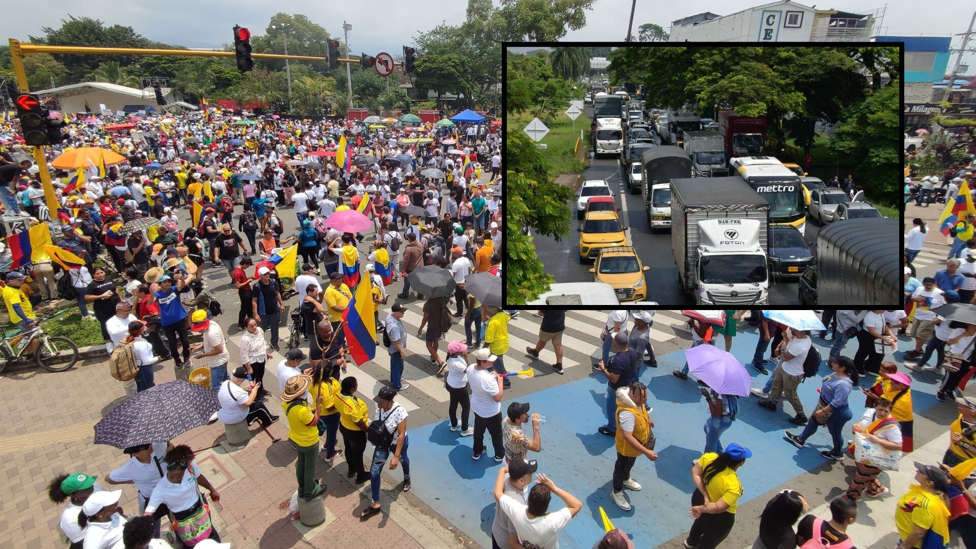 Manifestaciones por salario mínimo en Cali pueden producir afectaciones en la movilidad.