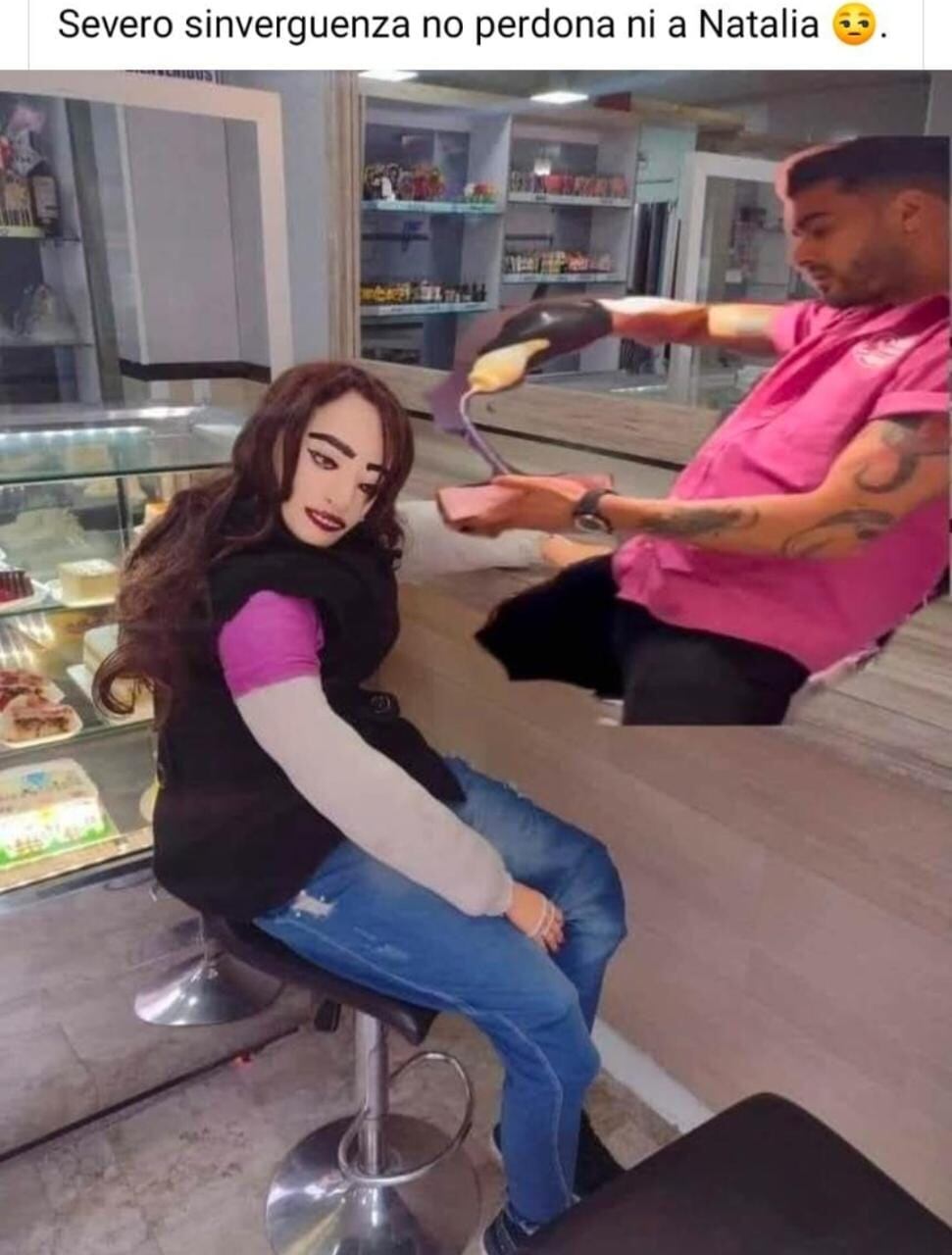 Meme de Cristian y Natalia