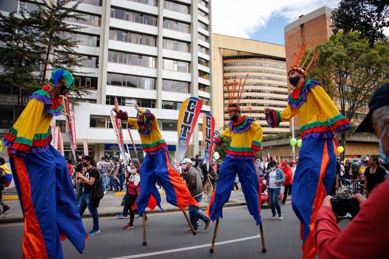 Paro Nacional sindicatos, fecode, cut parque nacional