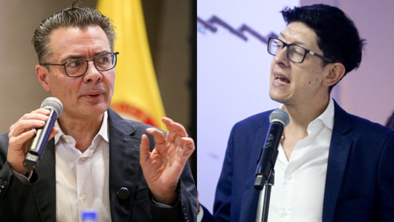De izquierda a derecha: Alejandro Gaviria y Daniel Rojas.