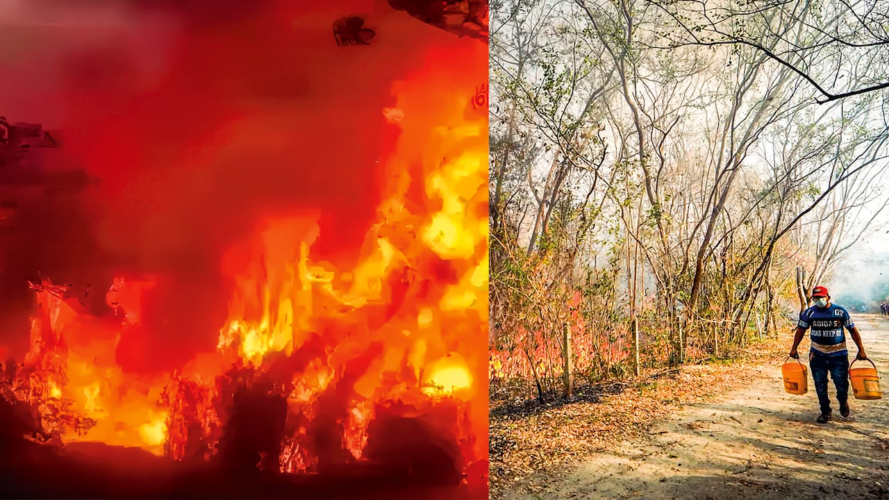 Un importante número de incendios afectan municipios de Cundinamarca y Tolima.