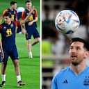 Luis Enrique, ex entrenador del Barcelona y Lionel Messi.