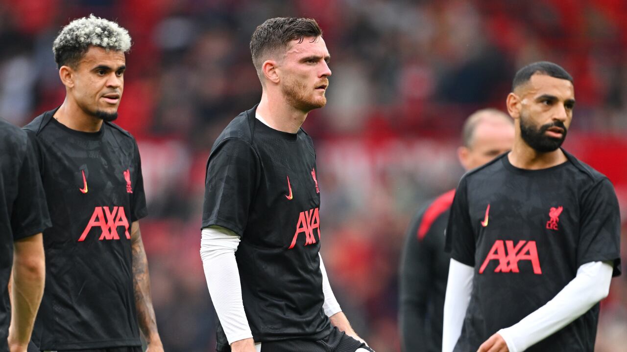 Luis Díaz y Mohamed Salah compartiendo en Liverpool