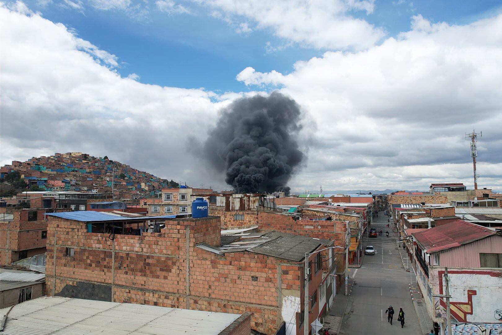 Incendio en Bogotá