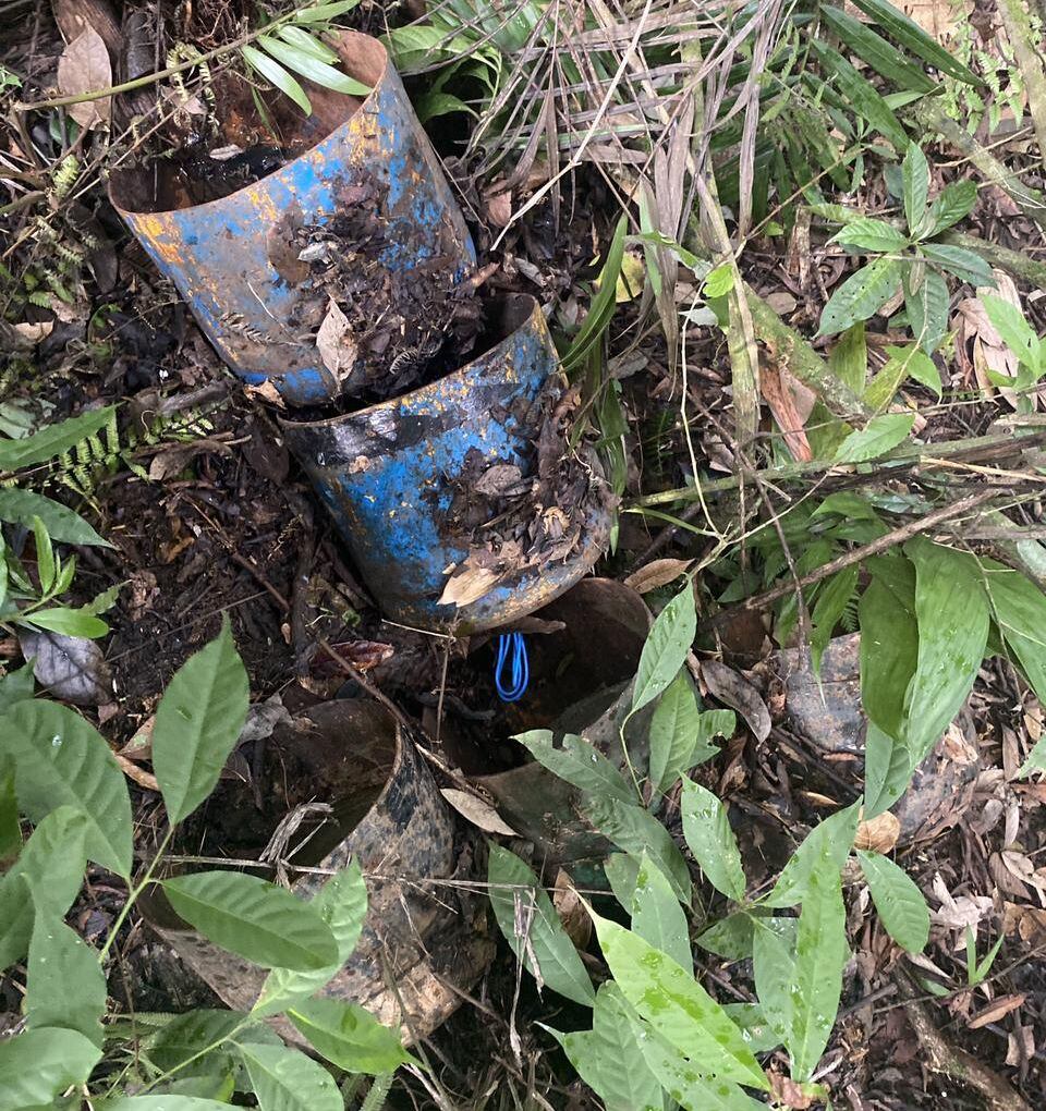 Autoridades hallaron explosivos en los Farallones de Cali. Eran del Frente Jaime Martínez de las Disidencias de las Farc.