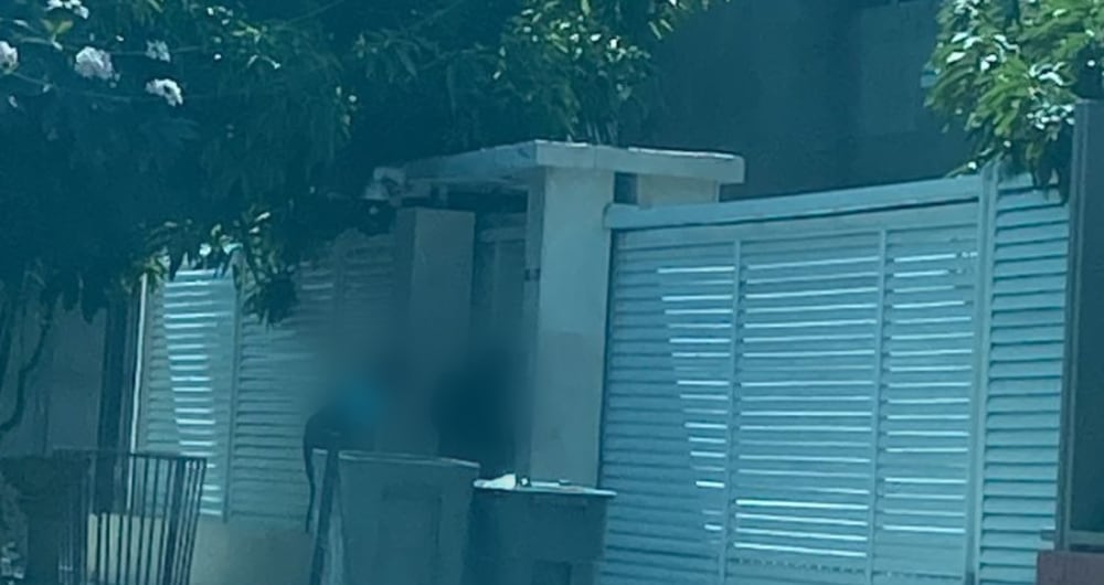 Movimientos a las afueras de la vivienda del hijo de La Gata en Barranquilla.