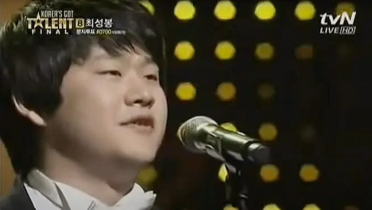 Choi Sung-bong fue finalista en 'Korea's Got Talent' en 2011.