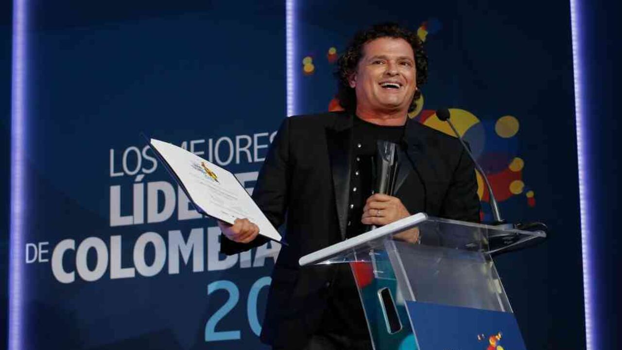 Carlos Vives fue uno de los diez ganadores del premio Los Mejores Líderes de Colombia 2018 que organizó SEMANA y Telefónica. Foto: Daniel Reina/Semana.