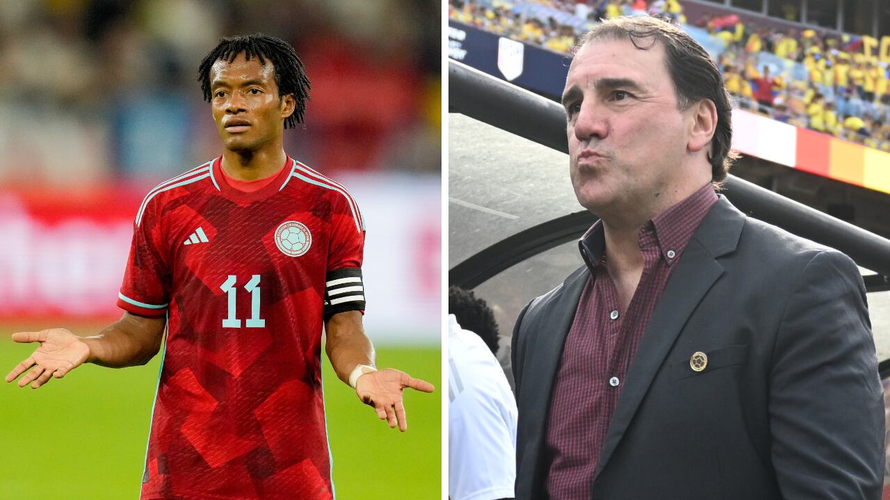 Juan Guillermo Cuadrado y Néstor Lorenzo en la Selección Colombia