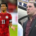 Juan Guillermo Cuadrado y Néstor Lorenzo en la Selección Colombia