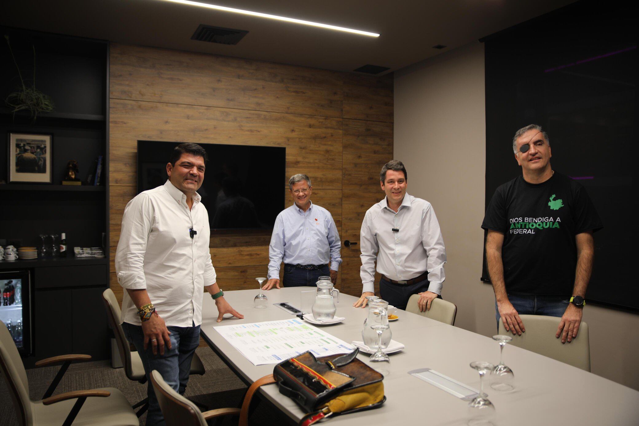 Juan Diego Gómez, Luis Fernando Suárez, Cristian Halaby y Mauricio Tobón.