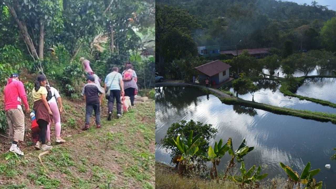 Sendero del Alto de la Burra en Guateque y Restaurante Los Lagos en Somondoco, Boyacá