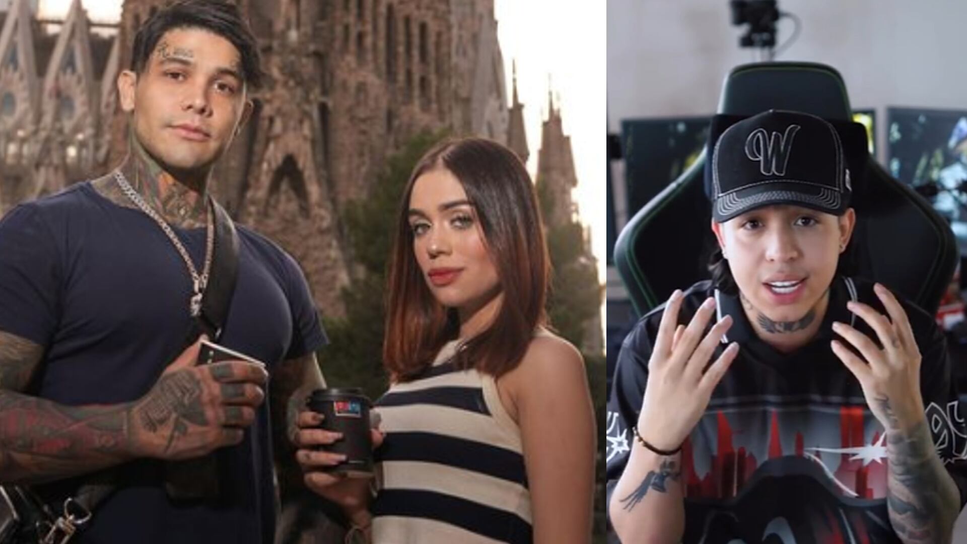 Los influencers tuvieron un encuentro particular en una transmisión en vivo. Fotos: Instagram @gisela.mc - @westcol.