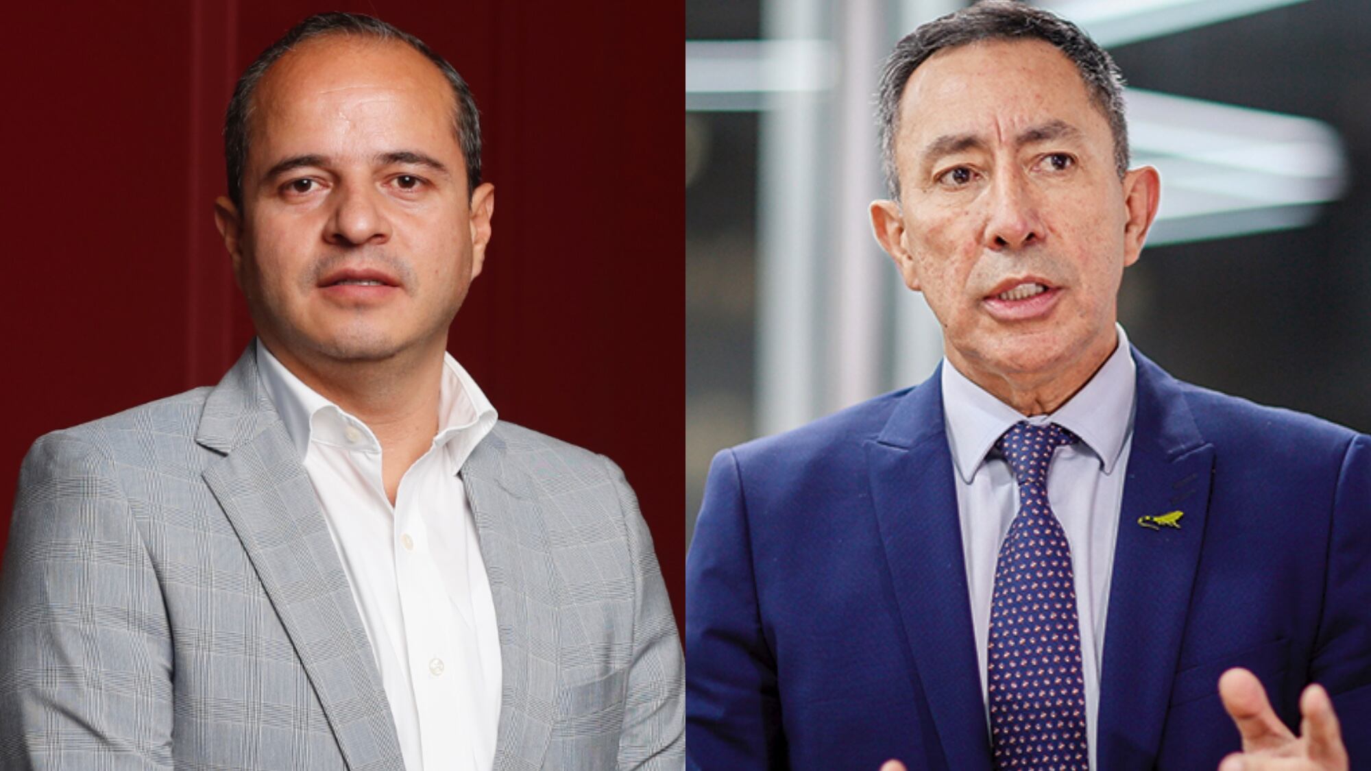 Juan Espinal y Ricardo Roa, presidente de Ecopetrol.