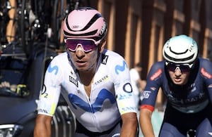 Nairo en el Giro del Emilia.