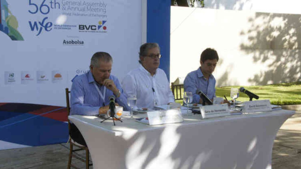 Superintendente Financiero, Gerardo Hernández en la Asamblea Anual de la Federación Mundial de Bolsas.