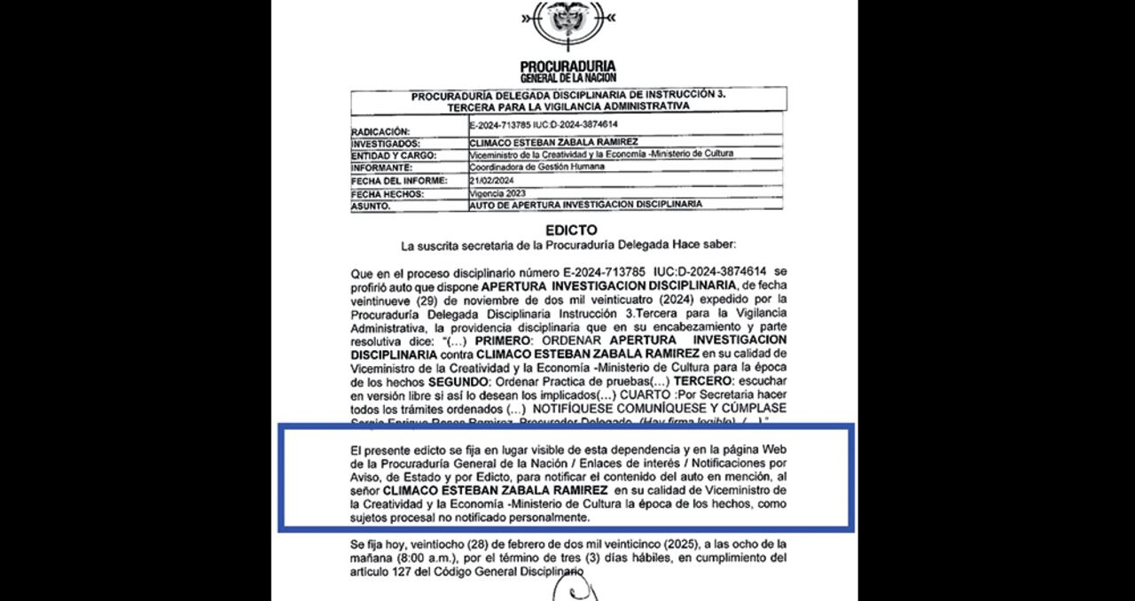 La Fiscalía tiene listo el escrito de acusación contra el exviceministro Clímaco Esteban Zabala por los delitos de falsedad en documento público y fraude procesal.