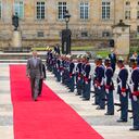 El Rey Felipe VI de España llegó a Bogotá para asistir a la transmisión de mando presidencial. El monarca se trasladó a la Casa de Nariño para entrevistarse con el Presidente Iván Duque.