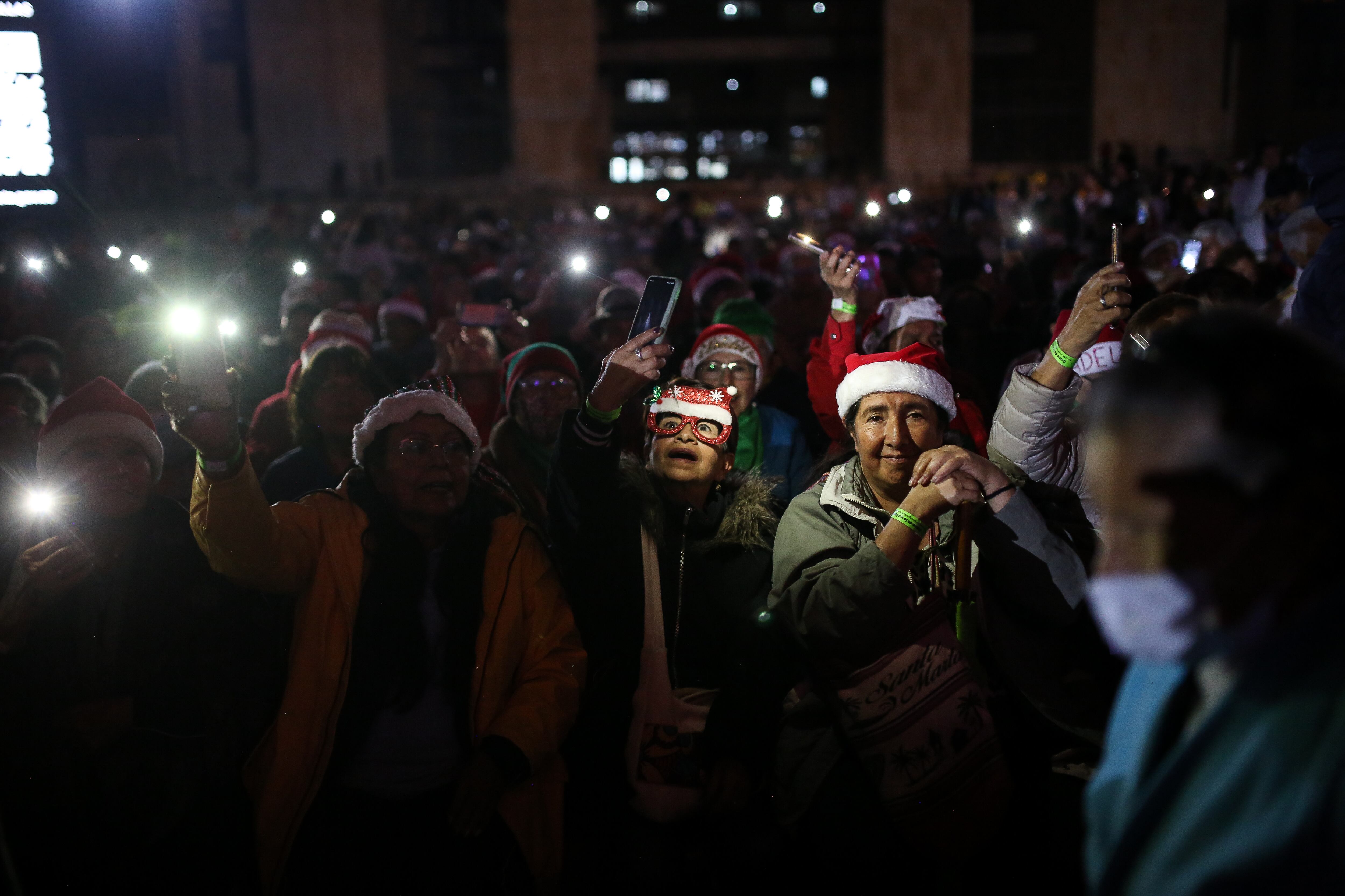 Espectadores de la Plaza de Bolívar