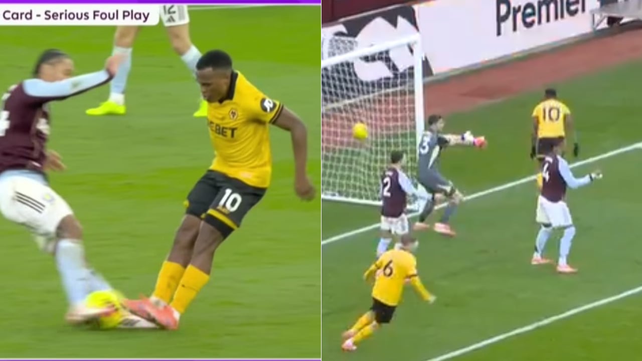 Jhon Arias no tuvo un partido brillante con Wolves en Premier League