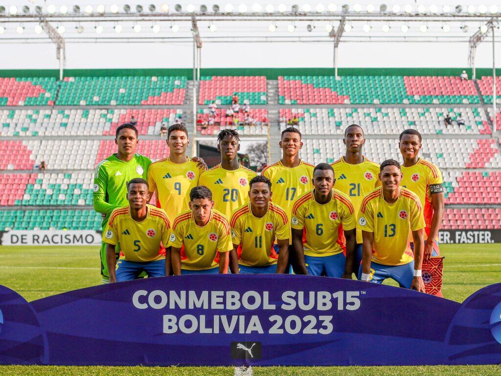 Selección Colombia Sub-17 en el Sudamericano jugado en Bolivia