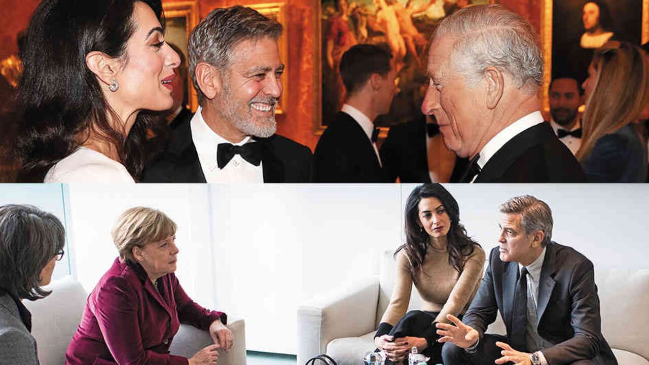 Los Clooney viven en Londres y asisten a los eventos de la familia real. Desde hace unos años, además, se reúnen con líderes mundiales para hablar sobre el tema de los refugiados.