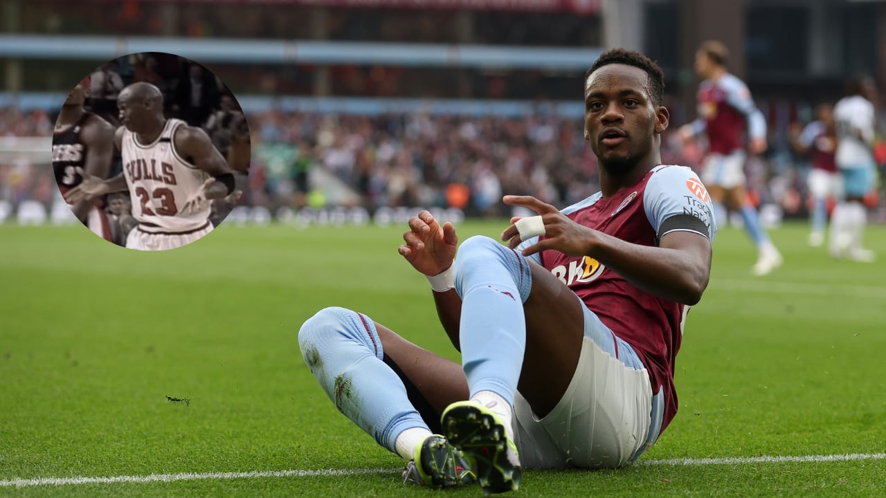 Jhon Jáder Durán emuló celebración del histórico Michael Jordan