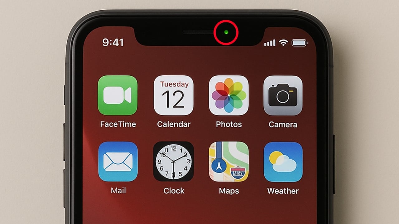 El punto verde que aparece en la pantalla de algunos celulares suele indicar que una aplicación está accediendo en ese momento a la cámara o que está haciendo uso del micrófono.