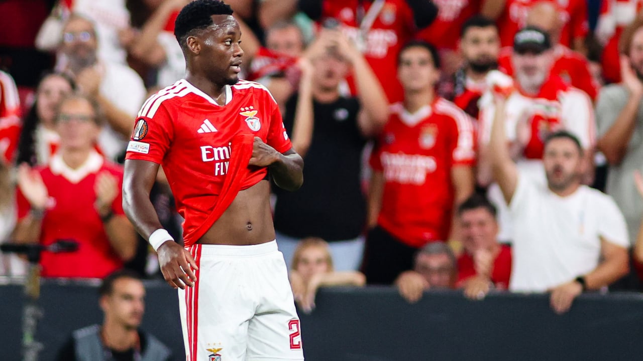 Jhon Durán con el Benfica
