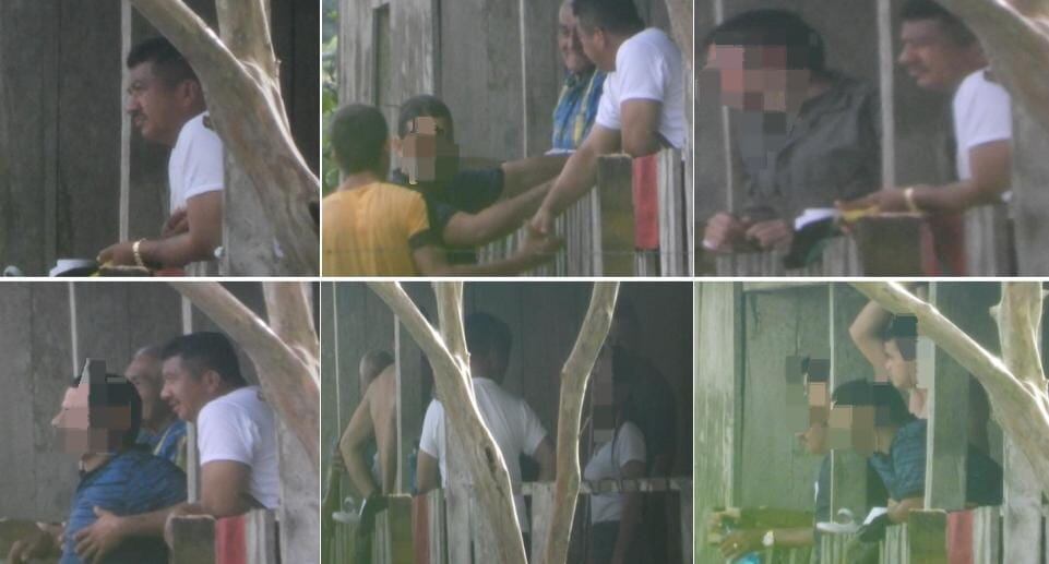 Inteligencia colombiana logró ubicar a Gentil Duarte, el hombre de camiseta blanca en la imagen, en una zona de permanencia en el Caquetá.