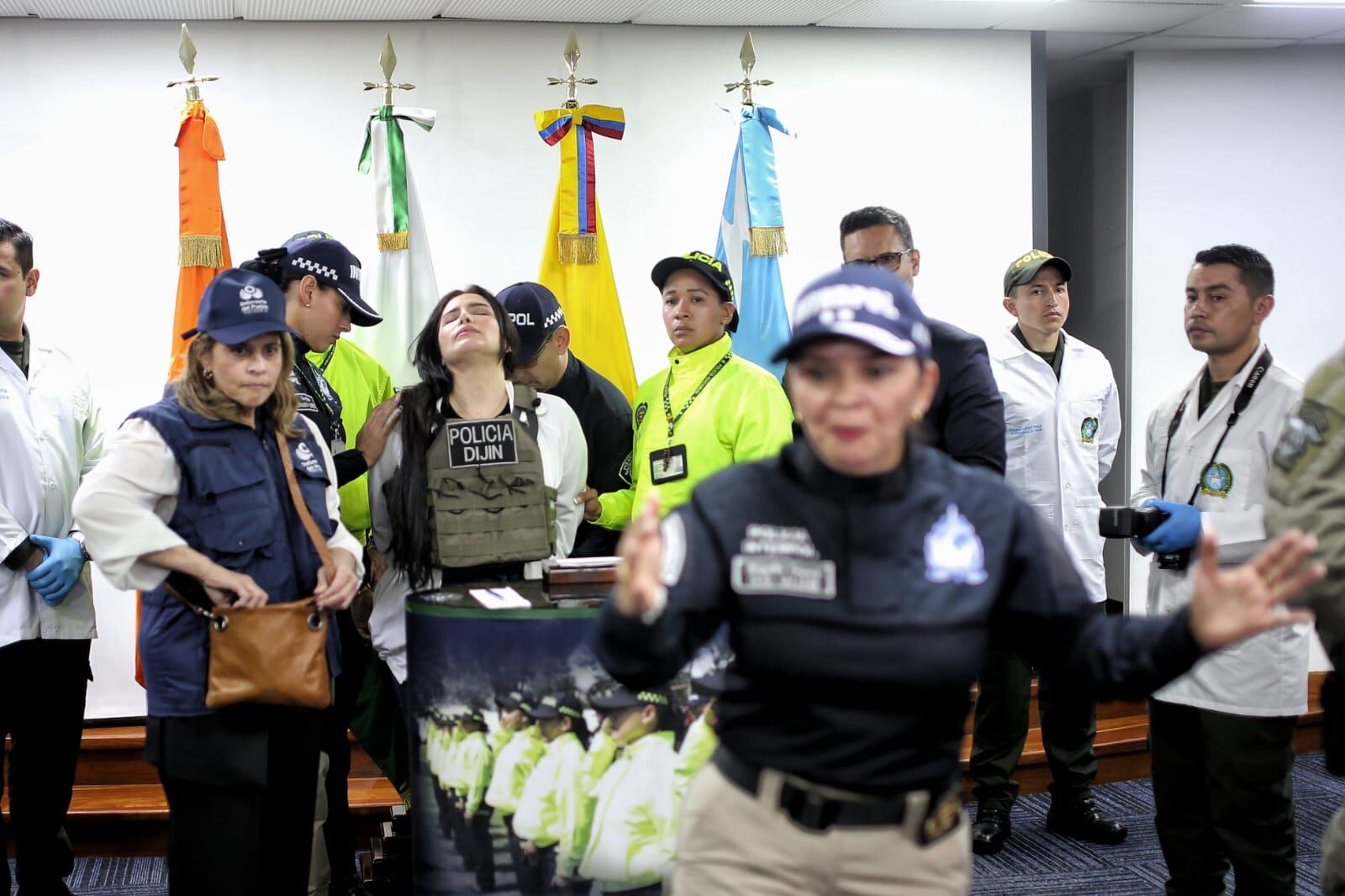 Aida Merlano  llegada su deportación de Venezuela