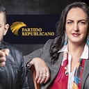 De izquierda a derecha: Jota Pe Hernández y María Fernanda Cabal
