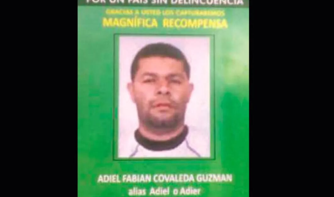 Con esta foto era buscado Adiel Fabián Covaleda Guzmán en 2012, era uno de los jefes de la banda La Terraza, en Medellín.