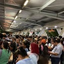 La aglomeración de pasajeros en hora pico en la Estación Joe Arroyo