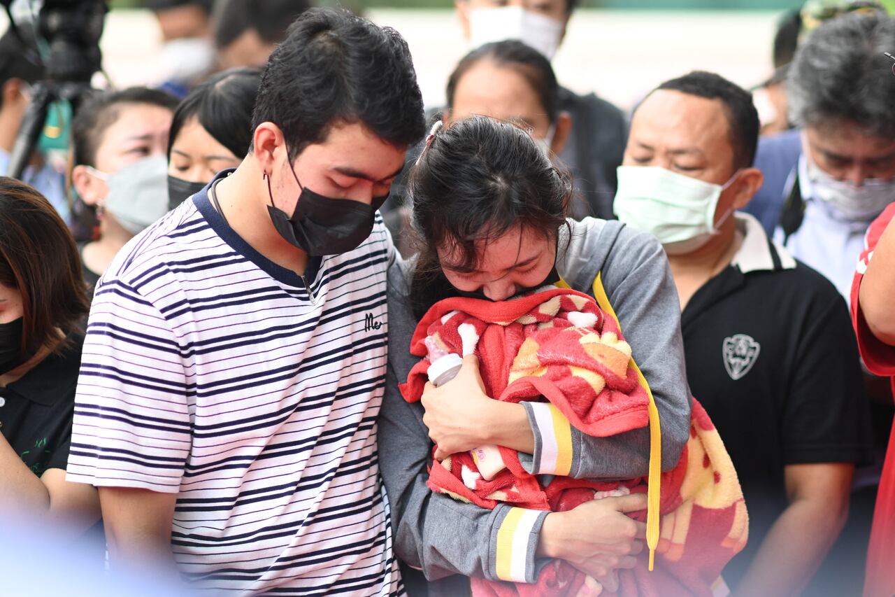 Enfermería en Tailandia donde los heridos fueron atentidos.