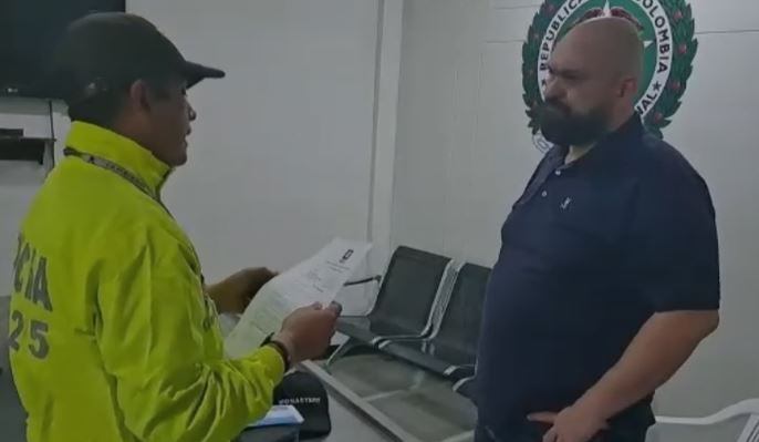 Momentos de su captura.