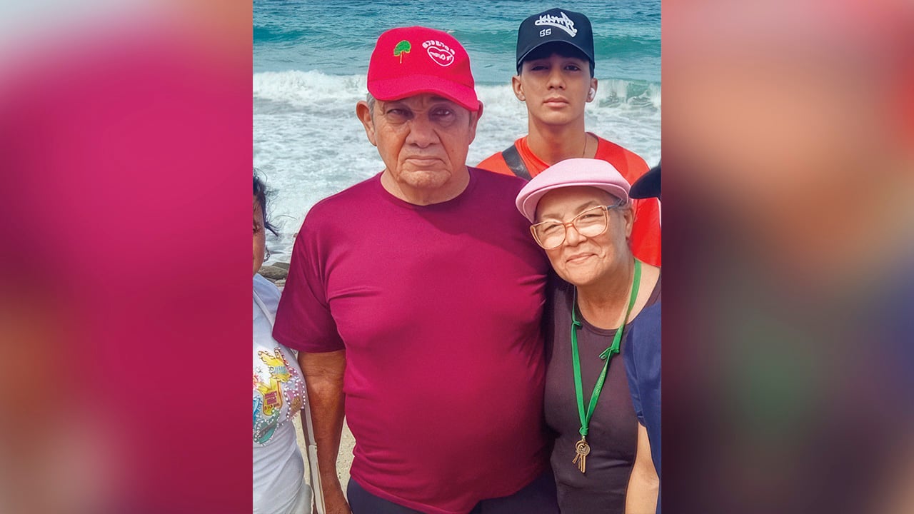 Martha Rosa Cervantes y Wilson Barliza, pareja de colombianos sobrevivientes en La Guaira.