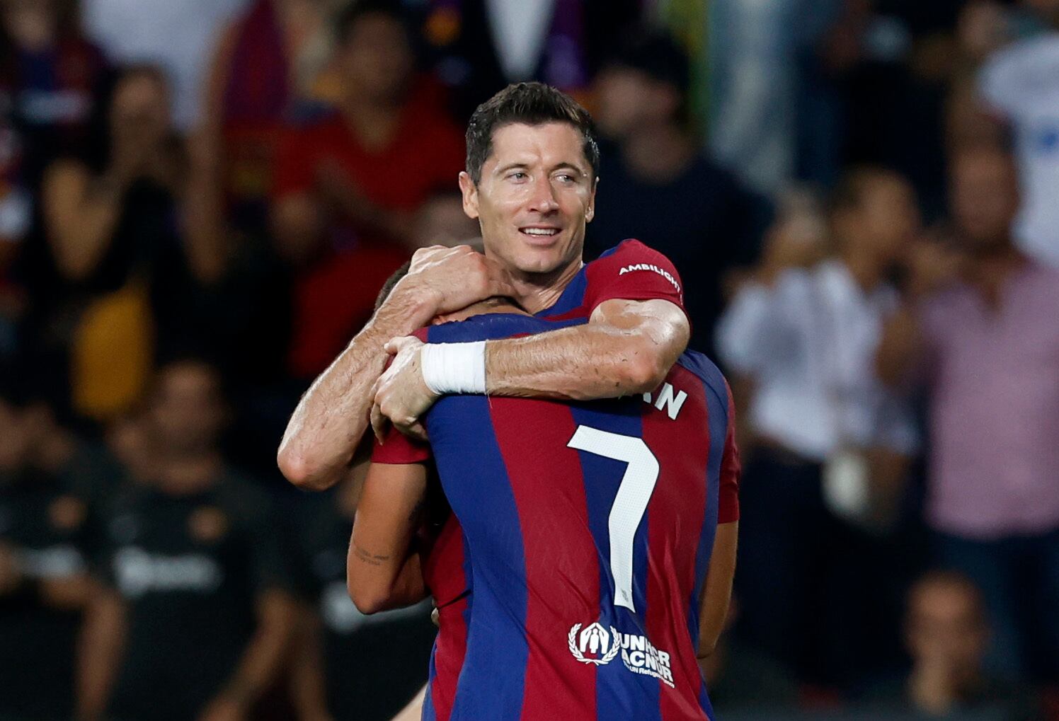 Robert Lewandowski suma tres goles en LaLiga.