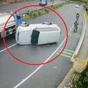 Al parecer el accidente se registró por una falla mecánica