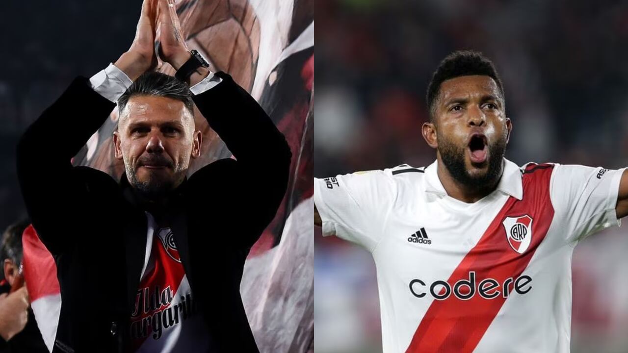 Martín Demichelis y Miguel Borja.