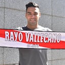 Radamel Falcao García en su presentación con Rayo Vallecano
